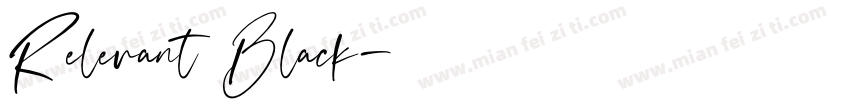 Relevant Black字体转换